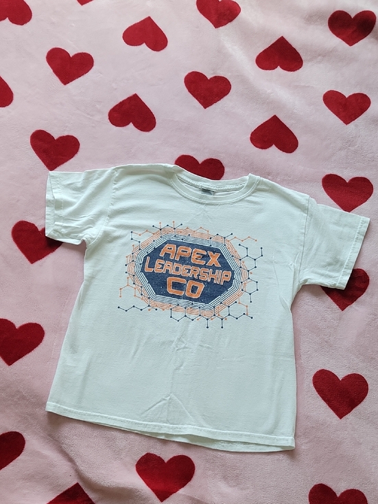 Gildan Other - Gildan White Tee with Navy & Orange Apex Leadership Logo